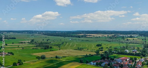 Eching am nördlichen Ammersee - Ausblick zu Naturschutzgebiet Ampermoos