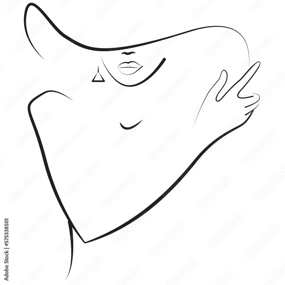Elegant One Line Sketches of Woman Abstract Face. Female Face Drawing Minimalist Line Style. Trendy Illustration for Cosmetics. Continuous Line Art. Fashion Minimal Print. Beauty Logo. Vector Elegant One Line Sketches of Woman Abstract Face. Female Face Drawing Minimalist Line Style. Trendy Illustration for Cosmetics. Continuous Line Art. Fashion Minimal Print. Beauty Logo. Vector