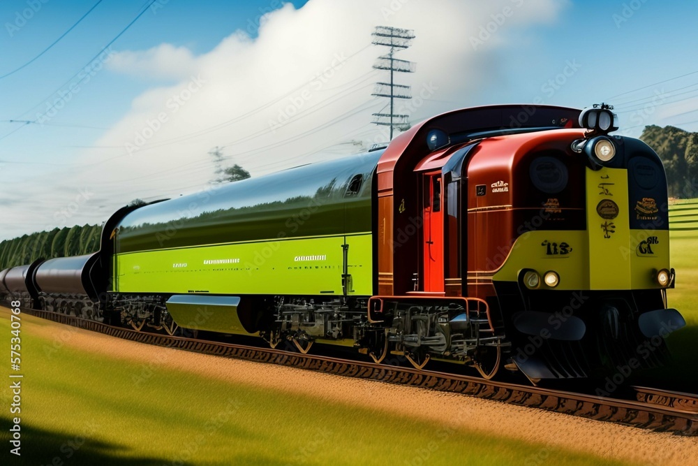 Obraz premium train on the railway