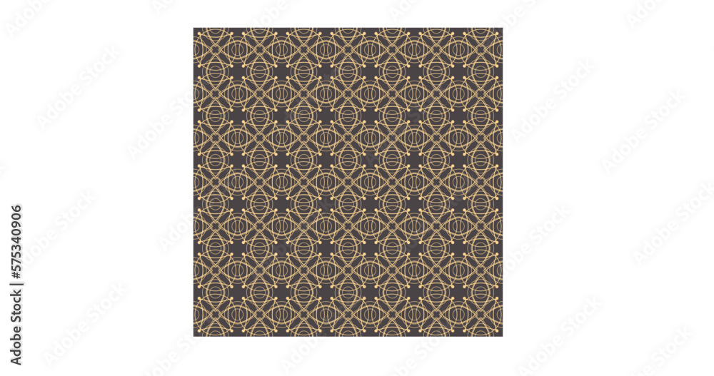 Geometric seamless decorative vector abstract brown pattern from dots and circles lines of various shapes. Geometric seamless decorative vector abstract brown pattern from dots and circles lines of various shapes.