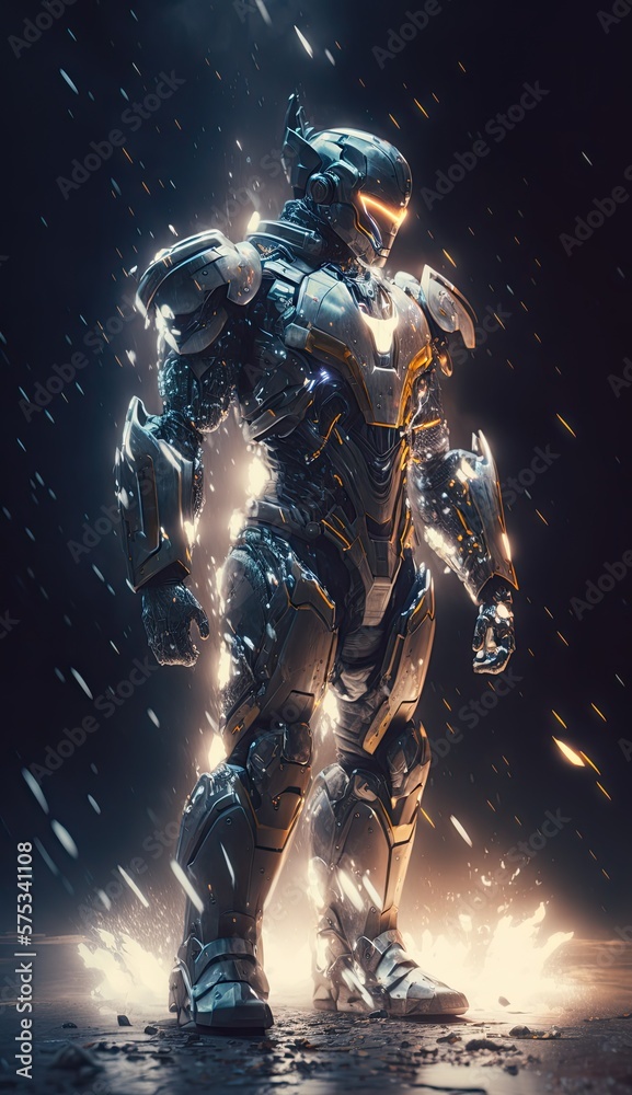 Fototapeta premium person robot Generative Ai