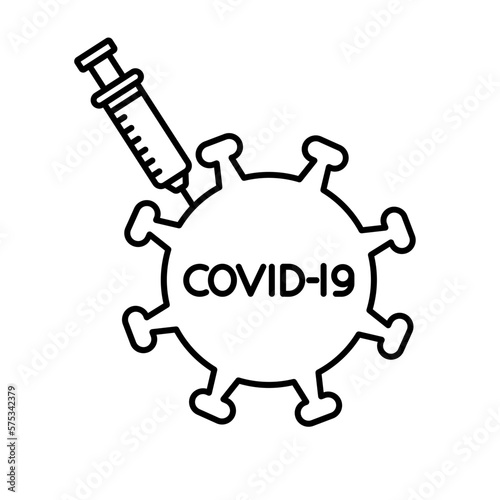 Covid vaccination Vector Icon  