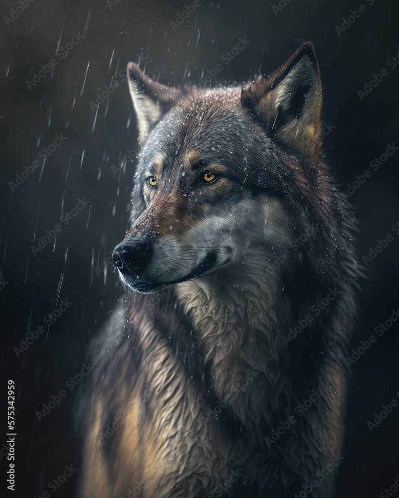 Obraz premium Gray Wolf Lupus