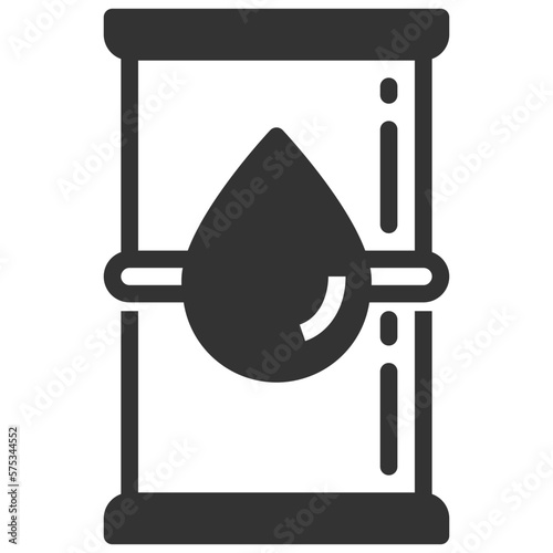 Simple energy solid icon, power and gas oil related concept on the white background
