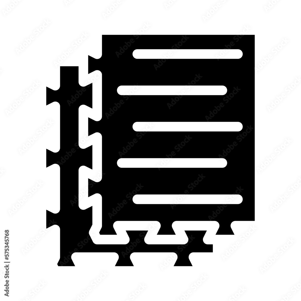 mat fitness sport glyph icon vector illustration mat fitness sport glyph icon vector illustration