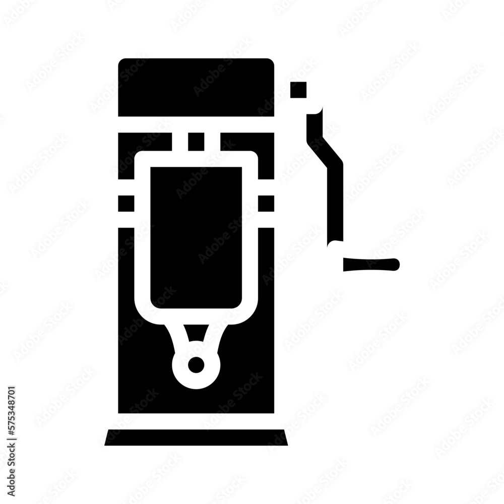 sausage stuffer glyph icon vector illustration sausage stuffer glyph icon vector illustration