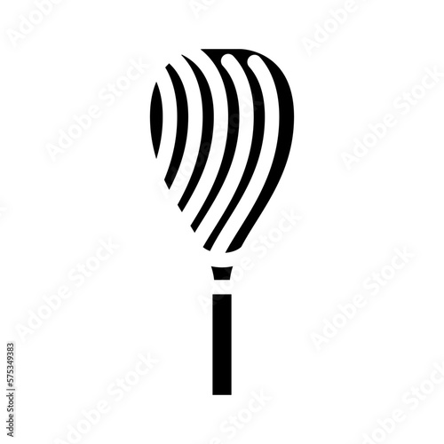 racket game badminton glyph icon vector illustration