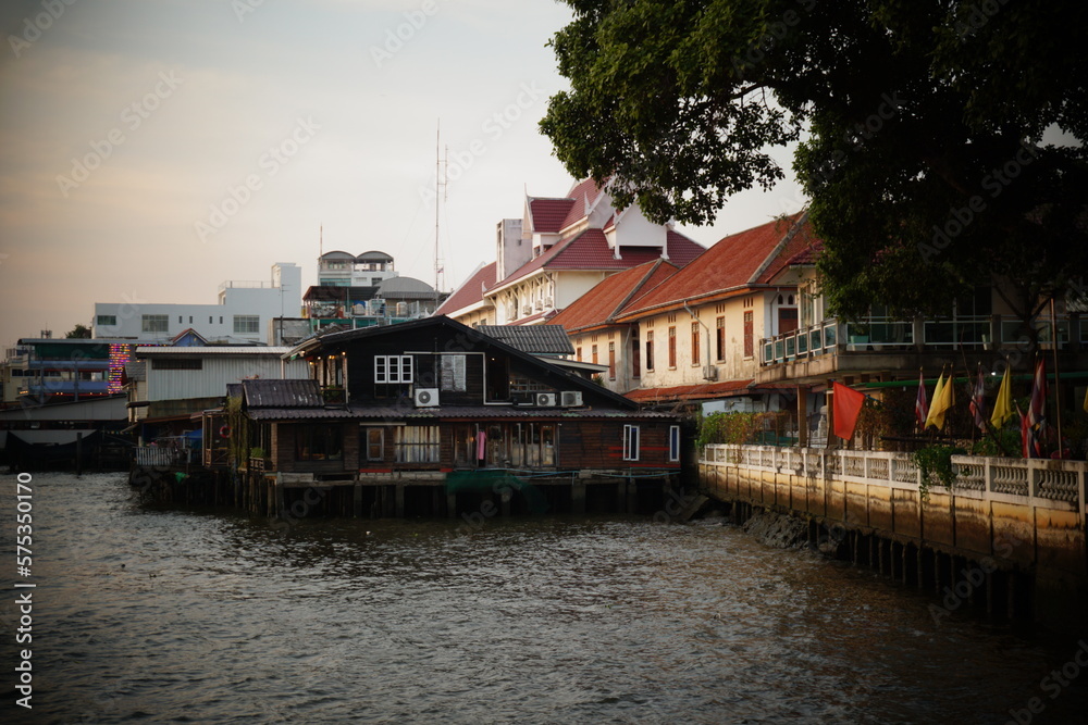 Riverside View of Bangkok, Thailand