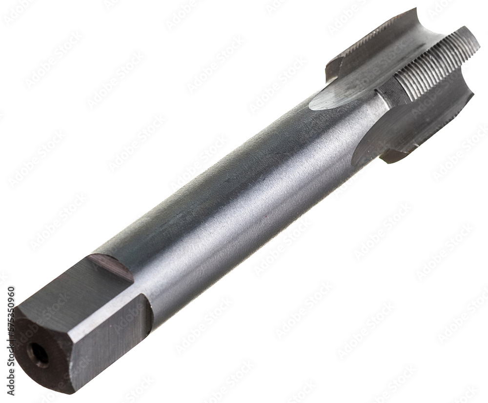 drill tap metal on white background drill tap metal on white background