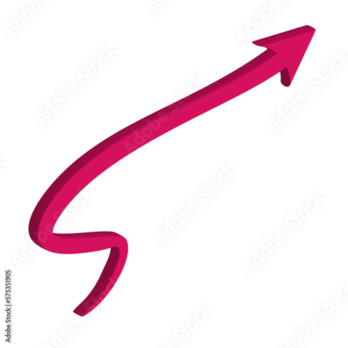 Arrow icon 3d design