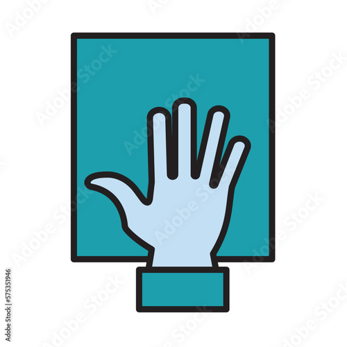 Filled Line OATH design vector icon