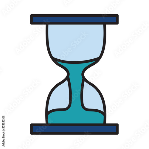 Filled Line TIME design vector icon