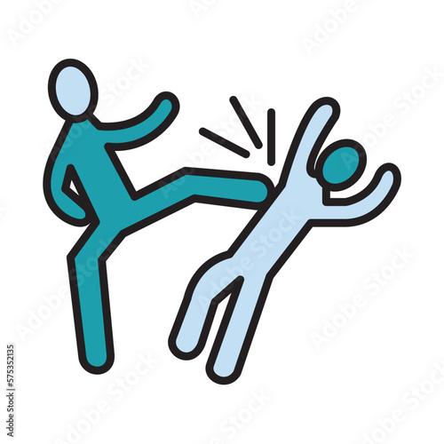 Filled Line VIOLANCE design vector icon