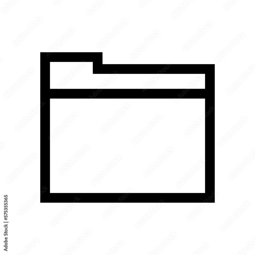 Folder outline icon. Business icon collection Folder outline icon. Business icon collection