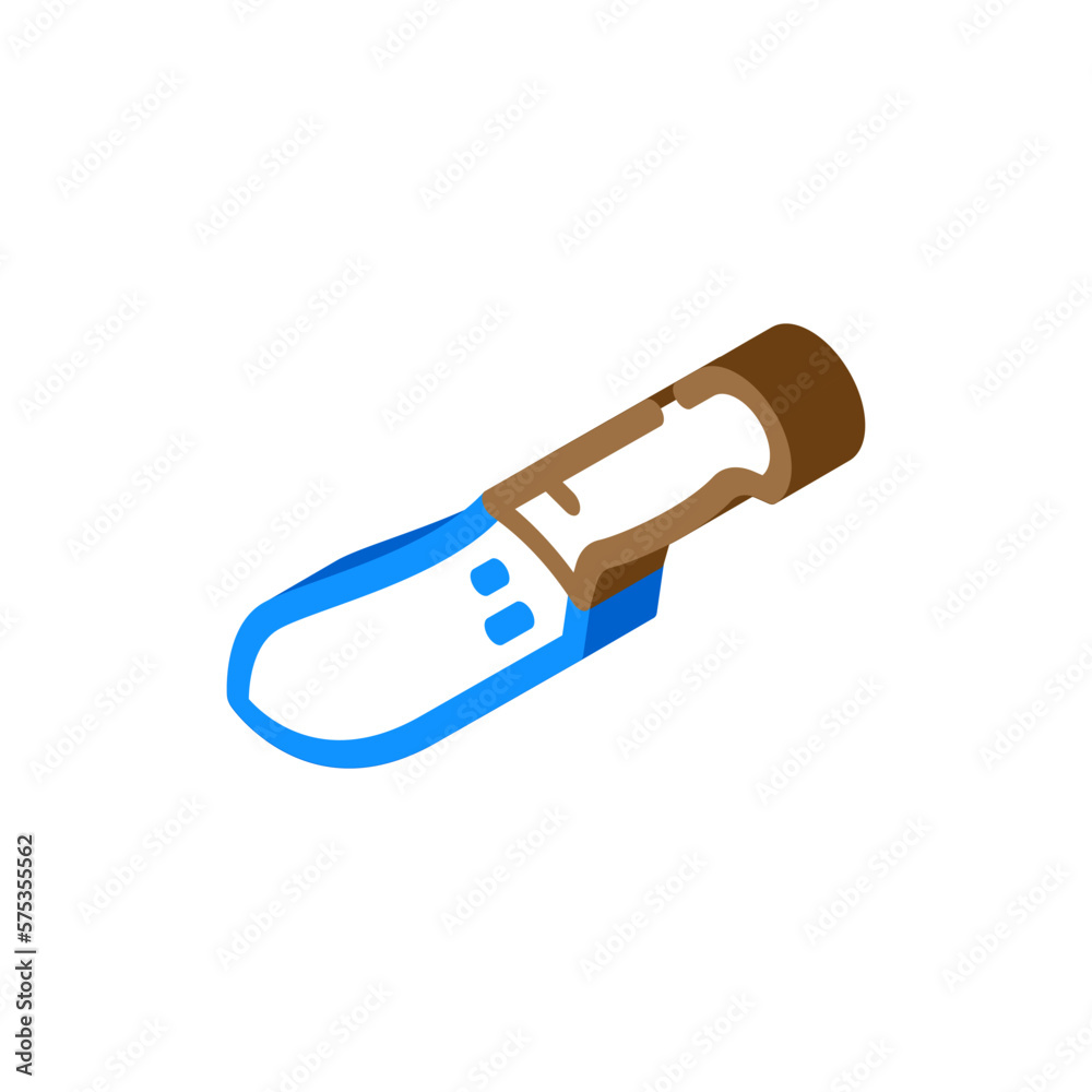 butcher meat knife isometric icon vector illustration butcher meat knife isometric icon vector illustration
