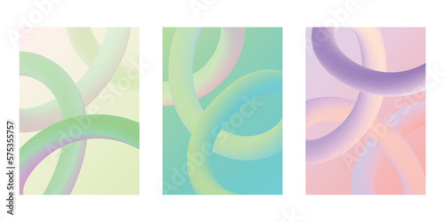 set of abstract colorful gradient covers