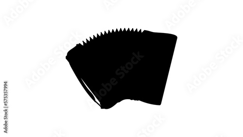 accordion silhouette
