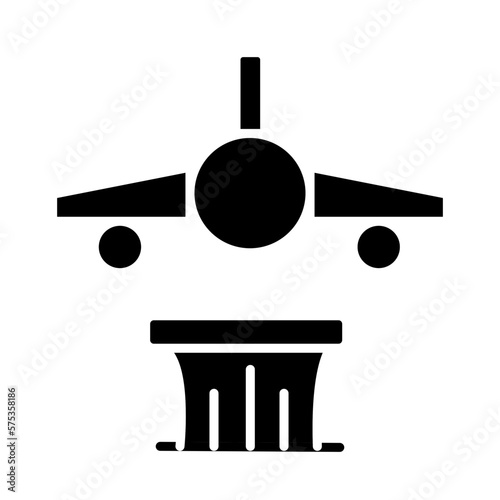 Solid AVIATION LAW design vector icon