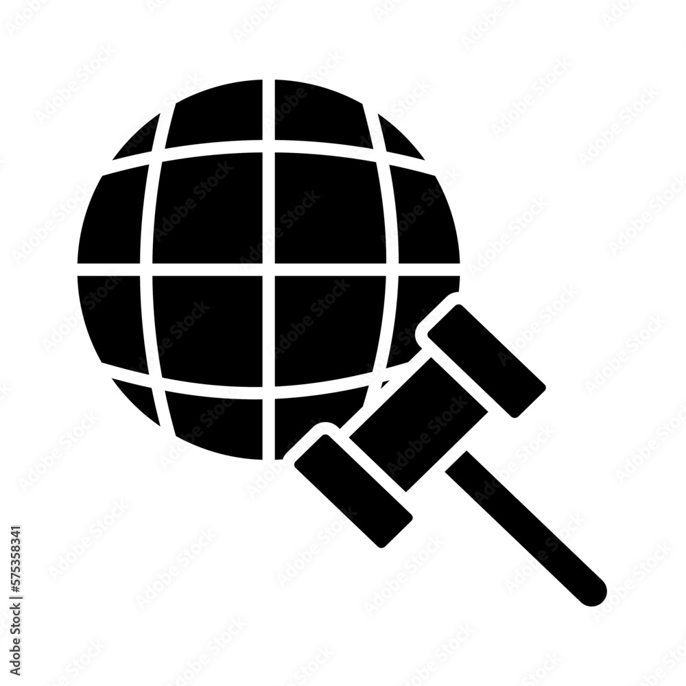 Solid DIPLOMACY design vector icon Solid DIPLOMACY design vector icon