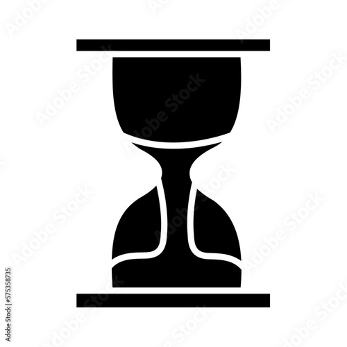 Solid TIME design vector icon