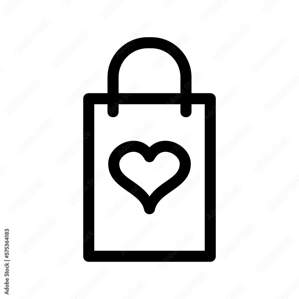valentine shopping icon or logo isolated sign symbol vector illustration - high quality black style vector icons valentine shopping icon or logo isolated sign symbol vector illustration - high quality black style vector icons