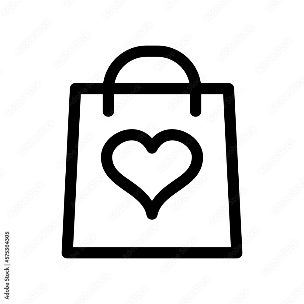 valentine shopping icon or logo isolated sign symbol vector illustration - high quality black style vector icons valentine shopping icon or logo isolated sign symbol vector illustration - high quality black style vector icons