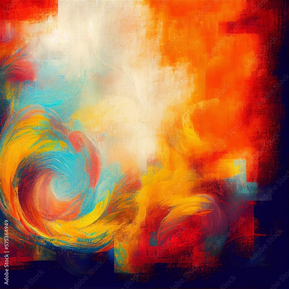 Vivid colors abstract painting background. Texture Painting. Generative AI