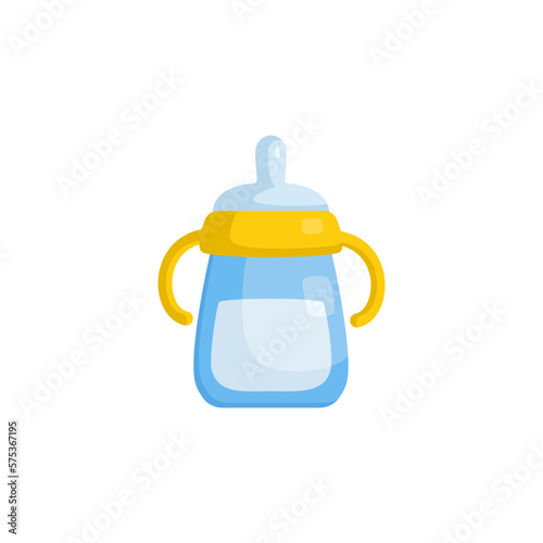 healthy feeding bottle cartoon vector illustration