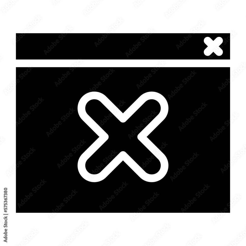 Obraz premium warning