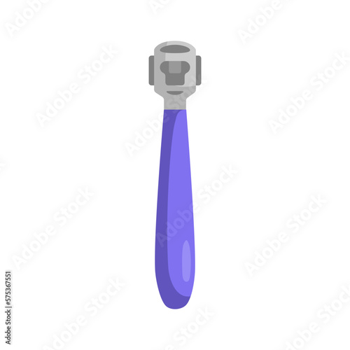 skin callus remover cartoon vector illustration