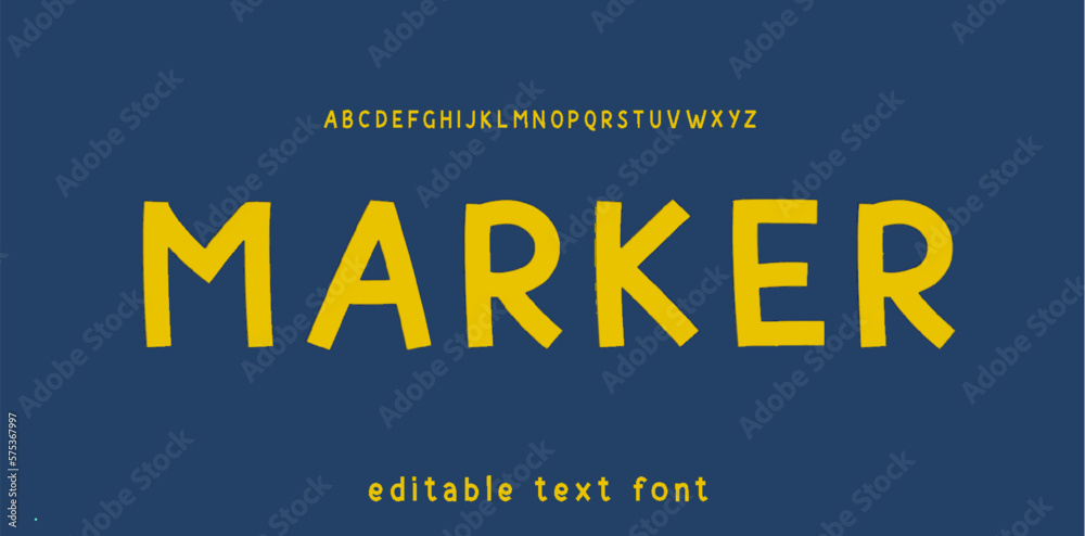 Editable Font Graffiti marker font design. Hand drawn style geometric alphabet and numbers. Editable Font Graffiti marker font design. Hand drawn style geometric alphabet and numbers.