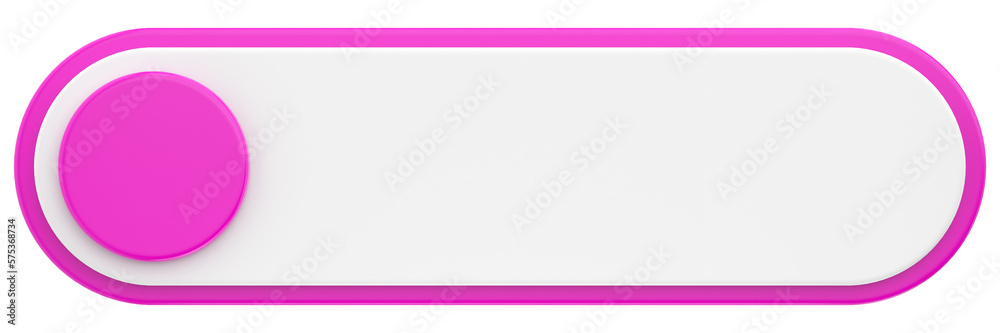 Obraz premium 3D button. Empty button. 3D illustration.