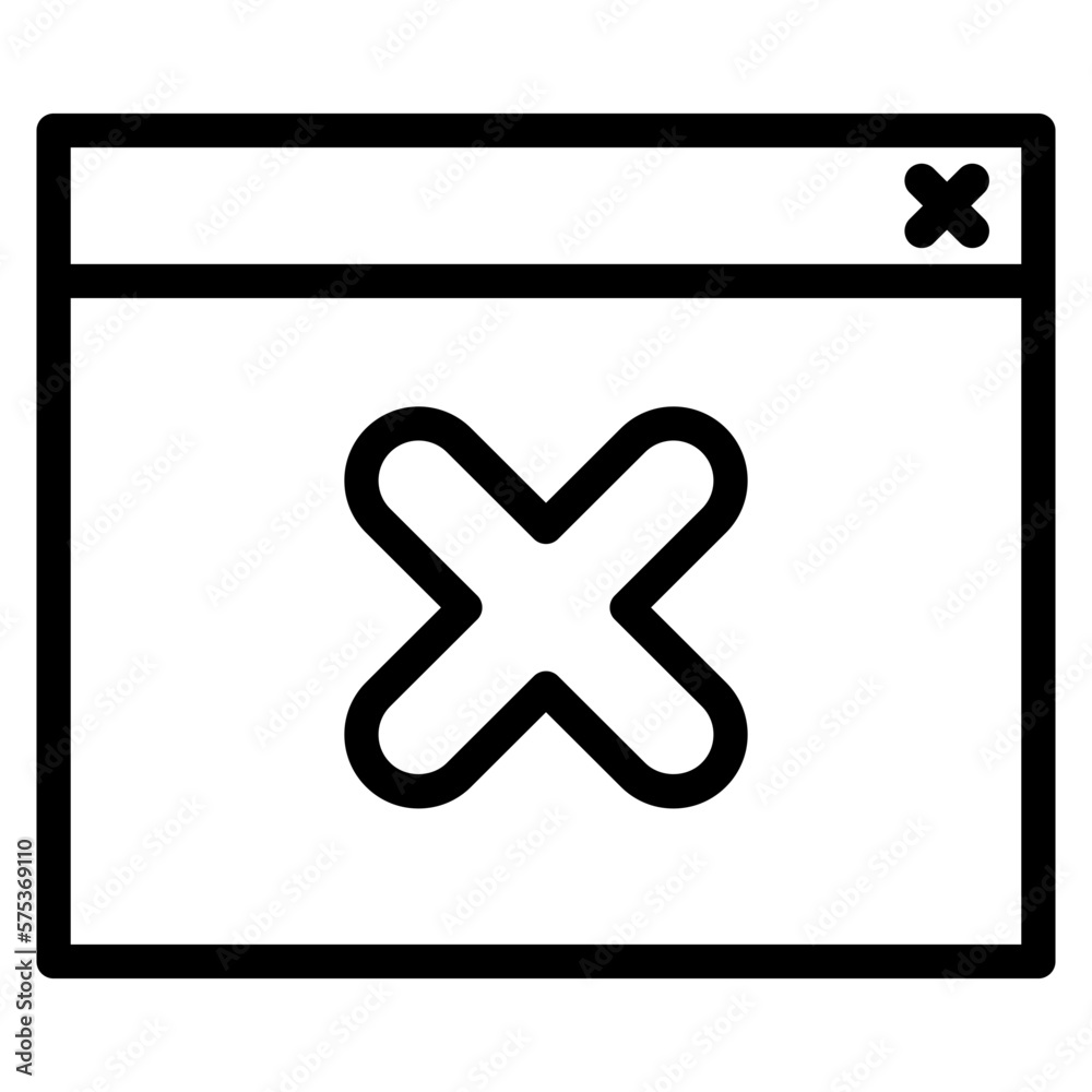 Obraz premium warning