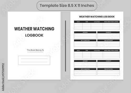 Weather Watching Log Book and KDP Interior