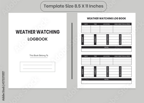 Weather Watching Log Book and KDP Interior