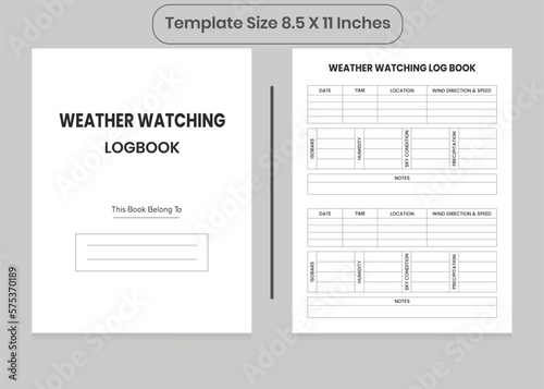 Weather Watching Log Book and KDP Interior