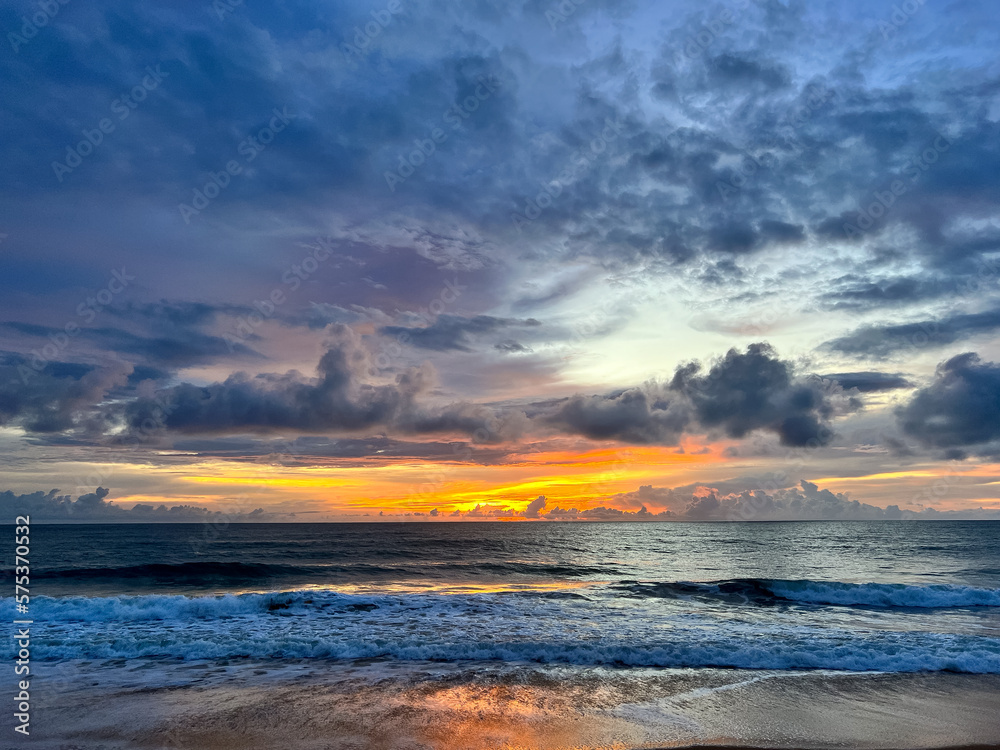 Phuket beach Southern Thailand in the evening