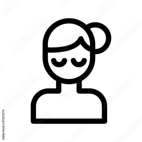 woman in love icon or logo isolated sign symbol vector illustration - high quality black style vector icons