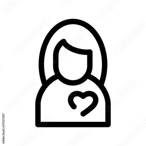 woman in love icon or logo isolated sign symbol vector illustration - high quality black style vector icons