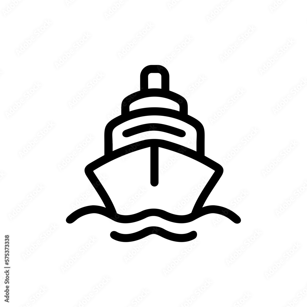 Yacht Line Icon Yacht Line Icon