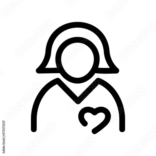 woman in love icon or logo isolated sign symbol vector illustration - high quality black style vector icons