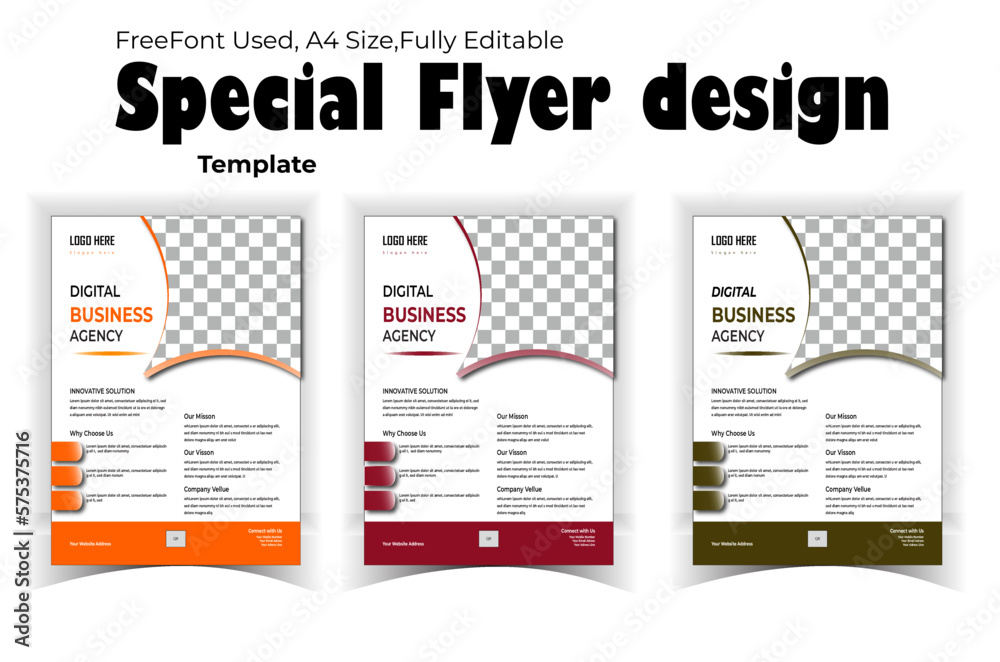 This flyer design is for business promotion, expansion and introduction. this flyer modern and style design.