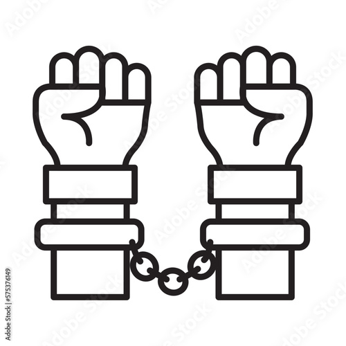 ARREST design vector icon