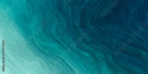 Abstract watercolor paint background by teal color blue and green with liquid fluid texture for background, banner