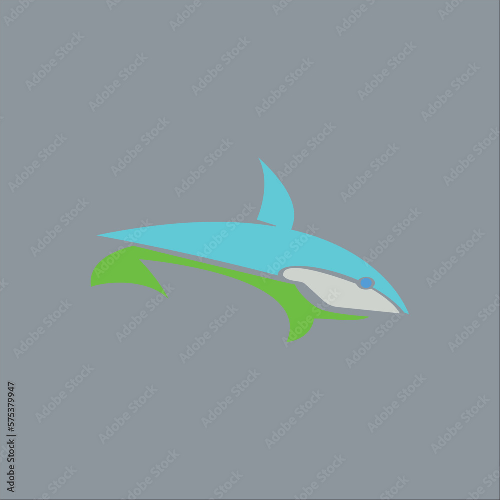 Fototapeta premium Illustration of a shark