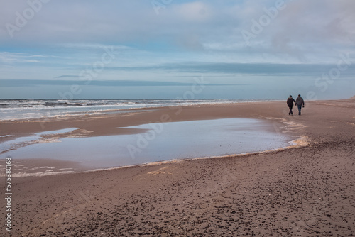 Walking on the beach