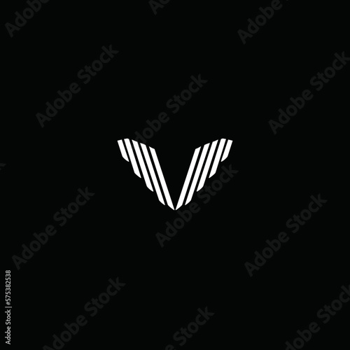 the wing symbol forms a heart on black background