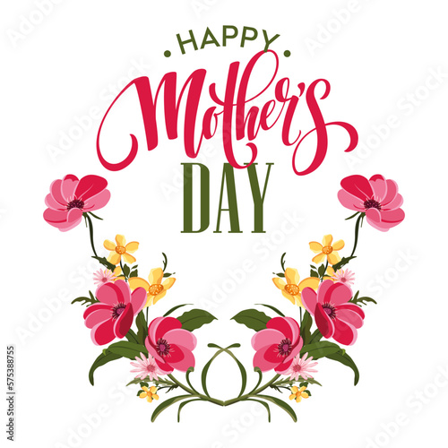 woman's day template poster typography vector illustration