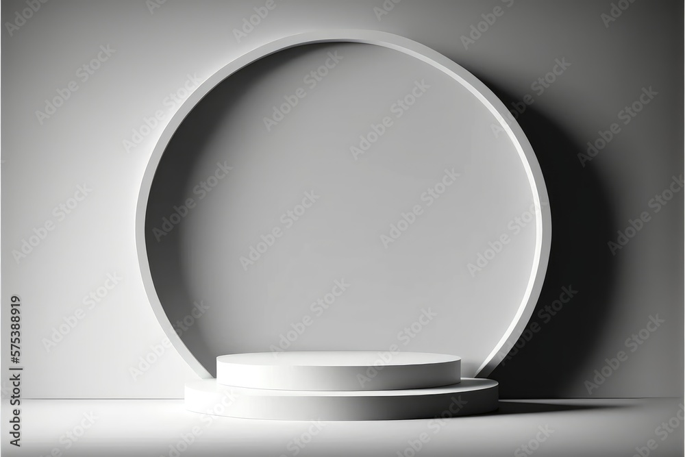 abstract minimal round scene abstract minimal round scene