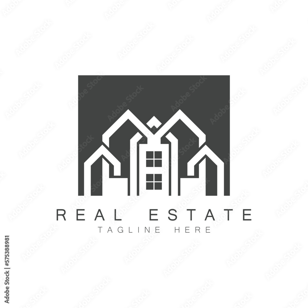 Real Estate Business Logo vector illustration design Real Estate Business Logo vector illustration design